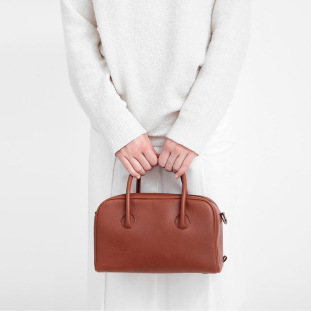 Isaac Reina No 985: Mini Bond Bag, Dark Honey